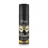 Съедобный гель Dual Vibe Pina Colada с эффектом вибрации и вкусом коктейля пина колада - 15 мл. - ORGIE - купить с доставкой в Нижнем Тагиле