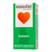 Презервативы анатомической формы Masculan Anatomic - 10 шт. - Masculan - купить с доставкой в Нижнем Тагиле