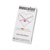 Ультрапрочные презервативы Masculan Ultra Safe Black - 10 шт. - Masculan - купить с доставкой в Нижнем Тагиле