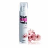 Массажная хрустящая пенка Tickle My Body Cherry Blossom с ароматом вишневого цвета - 150 мл. - Love to Love - купить с доставкой в Нижнем Тагиле