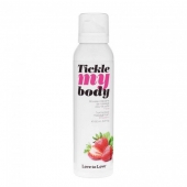 Массажная хрустящая пенка Tickle My Body Strawberry с ароматом клубники - 150 мл. - Love to Love - купить с доставкой в Нижнем Тагиле