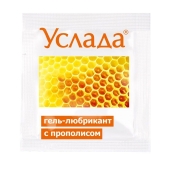 Гель-лубрикант «Услада с прополисом» - 3 гр. - Биоритм - купить с доставкой в Нижнем Тагиле