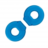 Комплект из двух колец для пениса 2-Pack Ultra-Stretch Stamina Endurance Ring - BlueLine - в Нижнем Тагиле купить с доставкой