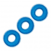 Комплект из трех голубых колец для эрекции 3-Pack Ultra-Stim Stretch Cock Rings - BlueLine - в Нижнем Тагиле купить с доставкой