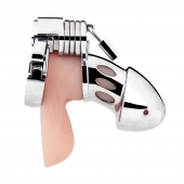 Клетка на пенис из металла Obedience Cock Cage - BlueLine - купить с доставкой в Нижнем Тагиле