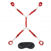 Красная фиксация на матрас Classic Bedspreader - Lux Fetish - купить с доставкой в Нижнем Тагиле