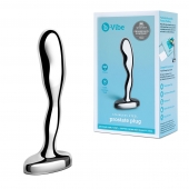 Стальной стимулятор простаты Stainless Steel Prostate Plug - 11,5 см. - b-Vibe - в Нижнем Тагиле купить с доставкой