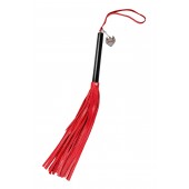 Красно-черная кожаная плеть - 50 см. - Pecado - купить с доставкой в Нижнем Тагиле