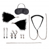 Большой эротический набор из 12 предметов Interchangeable Collar   Nipple Clips Set - Lux Fetish - купить с доставкой в Нижнем Тагиле