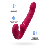Малиновый безремневой страпон Lapis - 23 см. - Lovense - купить с доставкой в Нижнем Тагиле