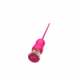 Розовый тонкий стимулятор Nipple Vibrator - 23 см. - I-MOON - купить с доставкой в Нижнем Тагиле