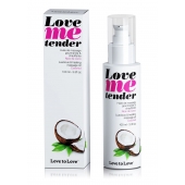 Съедобное согревающее массажное масло Love Me Tender Cocos с ароматом кокоса - 100 мл. - Love to Love - купить с доставкой в Нижнем Тагиле
