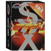 Презервативы Sagami Xtreme ENERGY с ароматом энергетика - 3 шт. - Sagami - купить с доставкой в Нижнем Тагиле