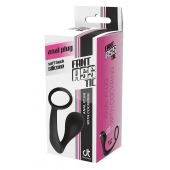 Черное эрекционное кольцо с анальной пробкой Anal Plug With Cockring - Dream Toys - в Нижнем Тагиле купить с доставкой