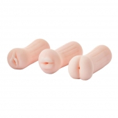 Набор из 3 мастурбаторов The Girl Next Door Tina - Dream Toys - в Нижнем Тагиле купить с доставкой