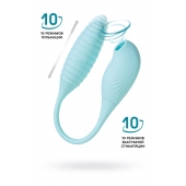 Голубое виброяйцо с вакуум-волновым стимулятором клитора Roow - JOS