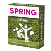 Классические презервативы SPRING CLASSIC - 3 шт. - SPRING - купить с доставкой в Нижнем Тагиле
