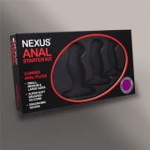 Набор из 3 массажеров простаты чёрного цвета NEXUS ANAL STARTER KIT - Nexus Range - в Нижнем Тагиле купить с доставкой