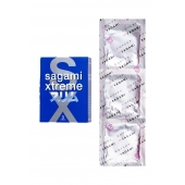 Розовые презервативы Sagami Xtreme FEEL FIT 3D - 3 шт. - Sagami - купить с доставкой в Нижнем Тагиле