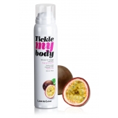 Массажная хрустящая пенка Tickle my body с ароматом маракуйи - 150 мл. - Love to Love - купить с доставкой в Нижнем Тагиле