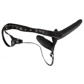 Женский страпон с вагинальной пробкой - 15 см. - Orion - купить с доставкой в Нижнем Тагиле