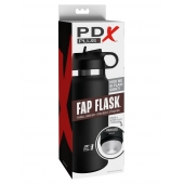 Черный мастурбатор в виде бутылки Fap Flask - Pipedream - в Нижнем Тагиле купить с доставкой