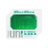 Зеленый мастурбатор-стимулятор Tenga Uni Emerald - Tenga - в Нижнем Тагиле купить с доставкой
