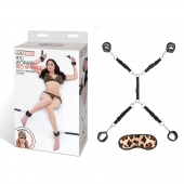 Леопардовая фиксация на матрас для рук и ног Classic Bedspreader - Lux Fetish - купить с доставкой в Нижнем Тагиле