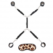 Леопардовая фиксация на матрас для рук и ног Classic Bedspreader - Lux Fetish - купить с доставкой в Нижнем Тагиле