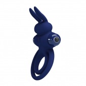 Синее эрекционное кольцо с вибростимуляцией клитора Powerful Ring - Baile - в Нижнем Тагиле купить с доставкой