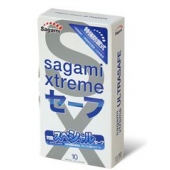 Презервативы Sagami Xtreme Ultrasafe с двойным количеством смазки - 10 шт. - Sagami - купить с доставкой в Нижнем Тагиле