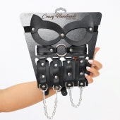 Соблазнительный кожаный набор БДСМ - Crazy Handmade - купить с доставкой в Нижнем Тагиле