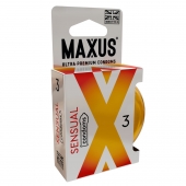 Презервативы анатомической формы Maxus Sensual - 3 шт. - Maxus - купить с доставкой в Нижнем Тагиле