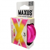 Ароматизированные презервативы Maxus Exotic Mix - 3 шт. - Maxus - купить с доставкой в Нижнем Тагиле