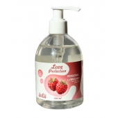 Лубрикант на водной основе Love Protection Raspberry с ароматом малины - 300 мл. - Lola Games - купить с доставкой в Нижнем Тагиле