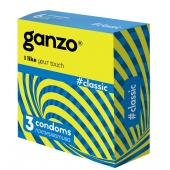 Классические презервативы с обильной смазкой Ganzo Classic - 3 шт. - Ganzo - купить с доставкой в Нижнем Тагиле