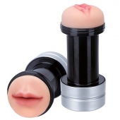 Двусторонний мастурбатор REALSTUFF 2 IN 1 HUMMER MOUTH   VAGINA - ротик и вагина - Dream Toys - в Нижнем Тагиле купить с доставкой