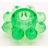 Зеленое эрекционное кольцо-цветок - Toyfa Basic - в Нижнем Тагиле купить с доставкой