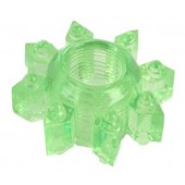 Зеленое эрекционное кольцо-звезда - Toyfa Basic - в Нижнем Тагиле купить с доставкой