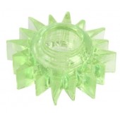 Зеленое эрекционное кольцо-солнце - Toyfa Basic - в Нижнем Тагиле купить с доставкой