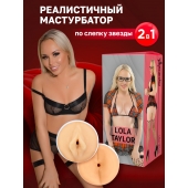 Двусторонний мастурбатор Lola Taylor - 22 см. - ФлешНаш - в Нижнем Тагиле купить с доставкой