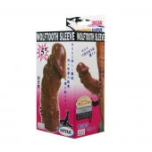Коричневая насадка на пенис Wolftooth Sleeve - 13 см. - Baile - в Нижнем Тагиле купить с доставкой