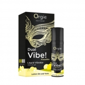 Съедобный жидкий вибратор Dual Vibe! со вкусом лимонного джина с тоником - 15 мл. - ORGIE - купить с доставкой в Нижнем Тагиле