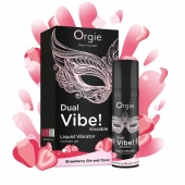 Съедобный жидкий вибратор Dual Vibe! со вкусом клубничного джина с тоником - 15 мл. - ORGIE - купить с доставкой в Нижнем Тагиле