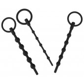 Набор из 3 черных силиконовых уретральных стимуляторов Training Set - Orion - купить с доставкой в Нижнем Тагиле