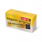 Презервативы увеличенного размера Sagami Original 0.02 XL-size - 12 шт. - Sagami - купить с доставкой в Нижнем Тагиле