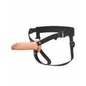 Полый страпон на ремнях 6’’ Hollow Silicone Strap-on - Pipedream - купить с доставкой в Нижнем Тагиле