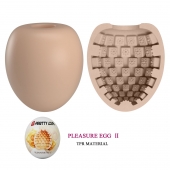 Бежевый мастурбатор-яйцо Pleasure Egg II - Baile - в Нижнем Тагиле купить с доставкой