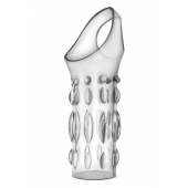 Прозрачная насадка на пенис Stretchy Studded Penis Sleeve Ring - Blush Novelties - в Нижнем Тагиле купить с доставкой