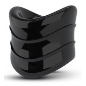 Черное эрекционное кольцо на мошонку Beef Ball Stretcher Snug X Long - Blush Novelties - в Нижнем Тагиле купить с доставкой